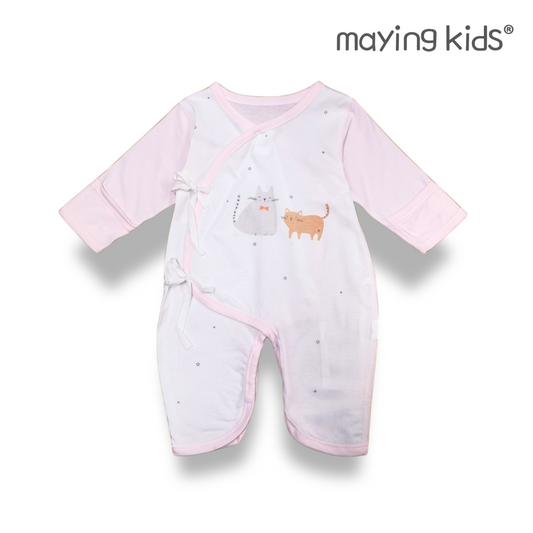 #A8077 Wrap Jumpsuit 純棉單面布綁帶連身衣