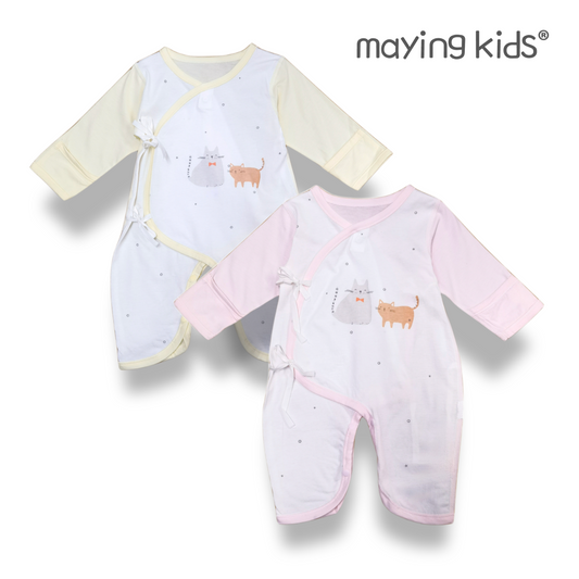 #A8077 Wrap Jumpsuit 純棉單面布綁帶連身衣