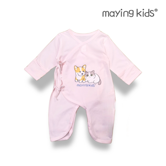 #A8079 Wrap Jumpsuit 純棉單面布綁帶連身衣