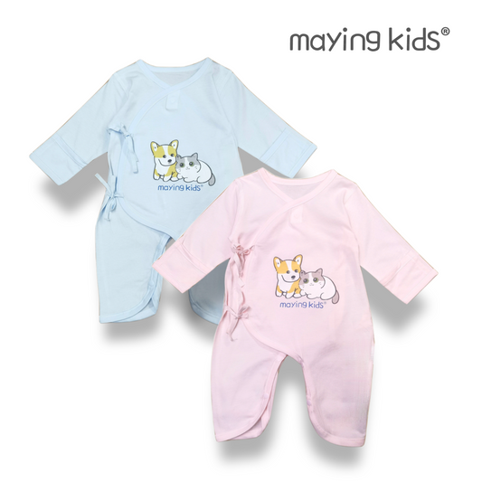 #A8079 Wrap Jumpsuit 純棉單面布綁帶連身衣