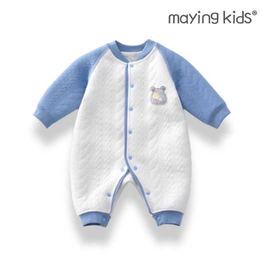 82483 : 夾絲棉無縫長袖連身衣