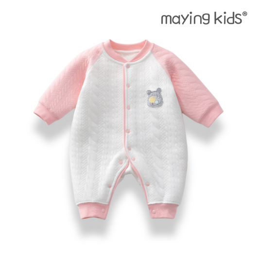 82483 : 夾絲棉無縫長袖連身衣