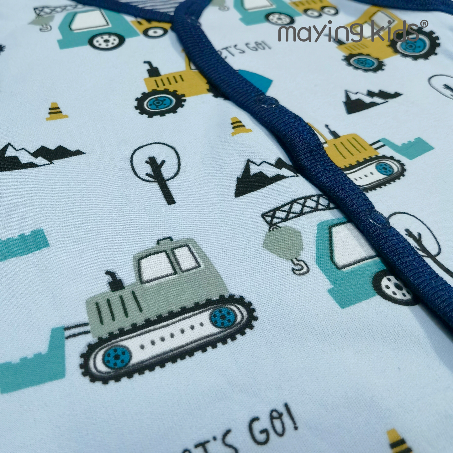 B2085:純棉雙面布背心外套 - 工程車