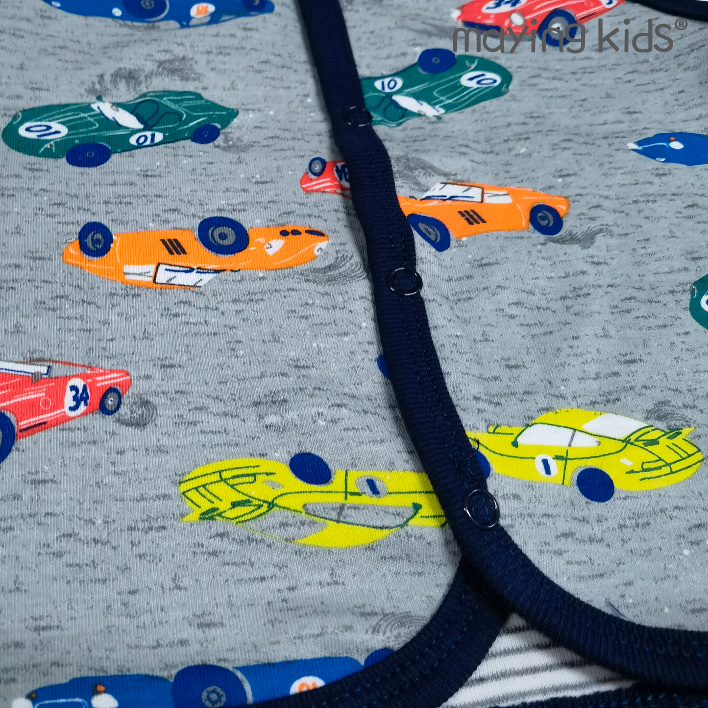 B2086:純棉雙面布背心外套 - 跑車