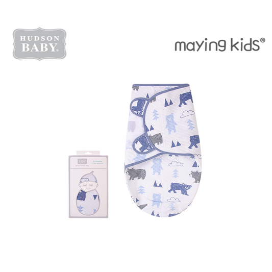 00261CH:Baby Plush Swaddle Wrap 安睡防驚嚇包巾(夾棉)