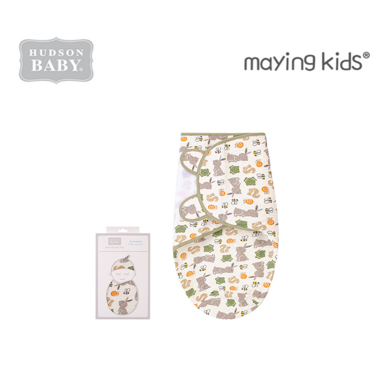 00260CH:Baby Plush Swaddle Wrap 安睡防驚嚇包巾(夾棉)