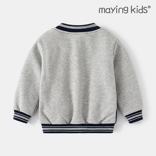 B2283 : Letterman Jacket 立體刺繡A字棒球外套