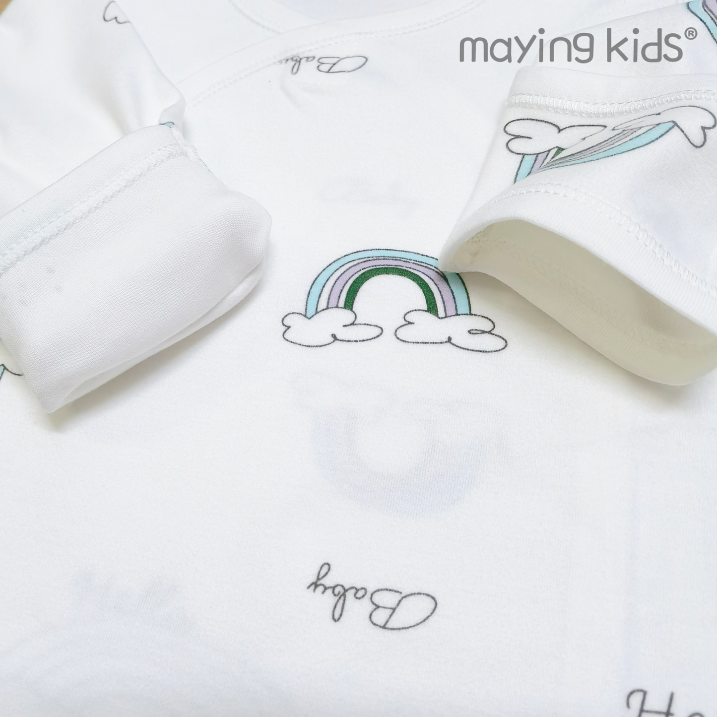 BG2283:Double Layer of Wrap Top Baby 純棉雙面布綁帶上衣