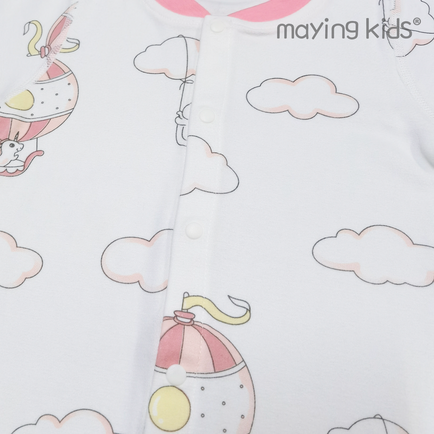 BG2282:Double Layer of Top Baby 純棉雙面布立領開胸長袍