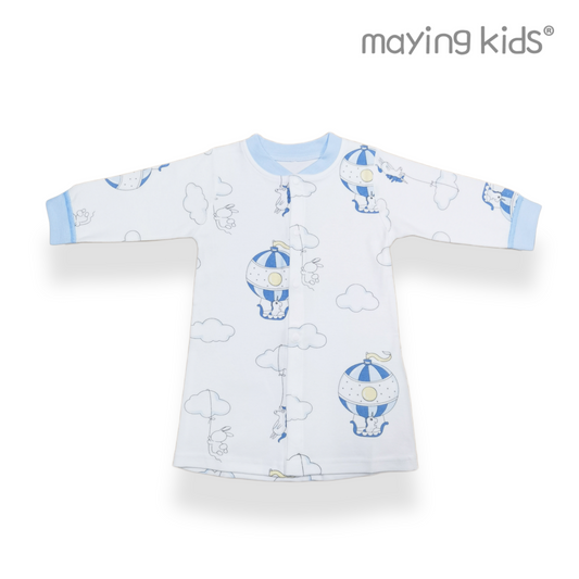 BG2282:Double Layer of Top Baby 純棉雙面布立領開胸長袍