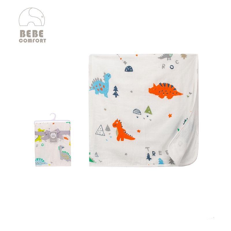 Double Layers Of Bamboo & Terry Hooded 棉質竹纖維被 - 恐龍