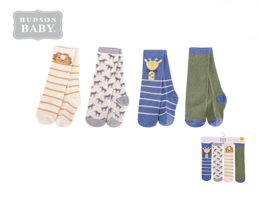 Baby High Socks 4pc 長襪仔4件裝 - 動物圖案