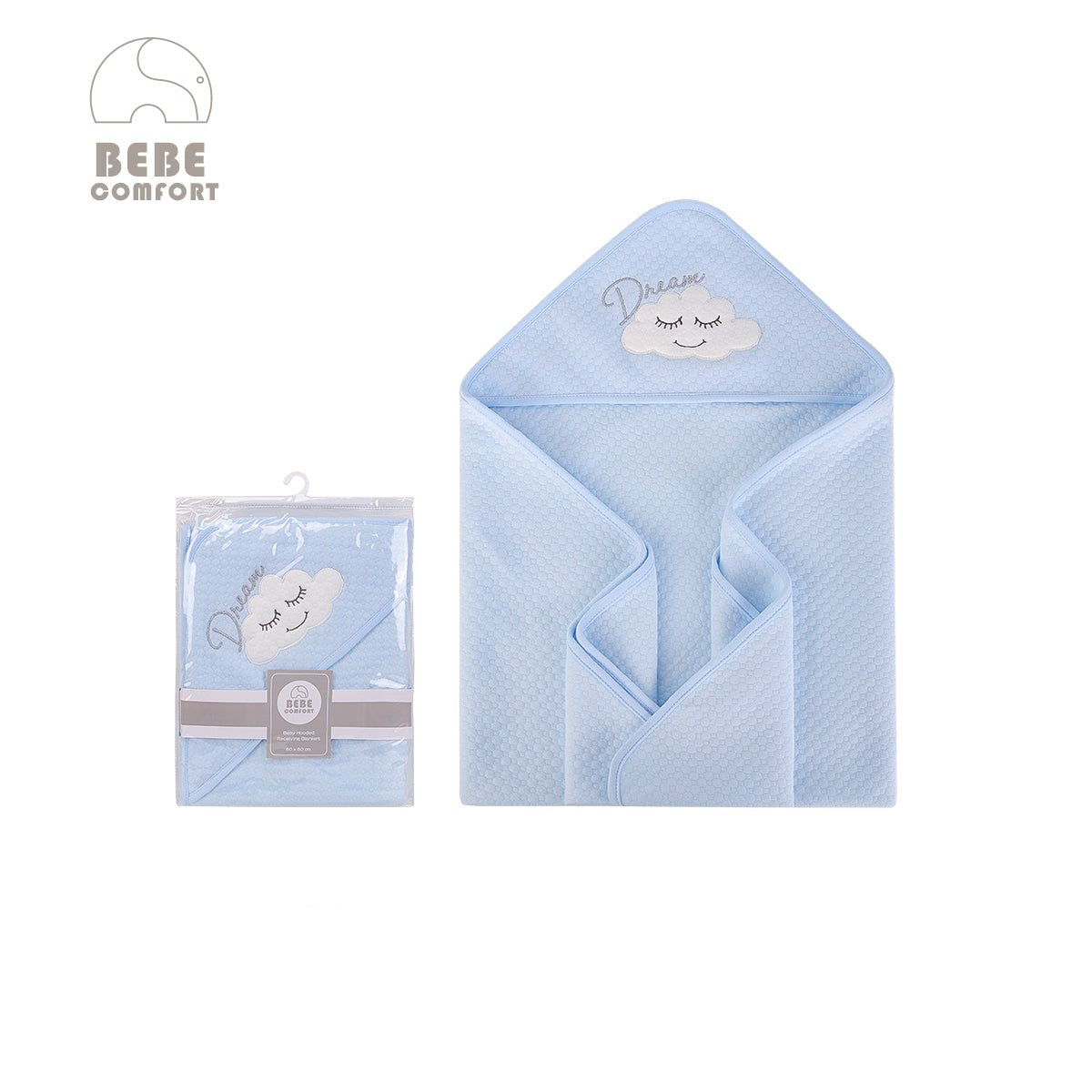 Quilted Blanket with Hooded
連帽包被 - 白雲