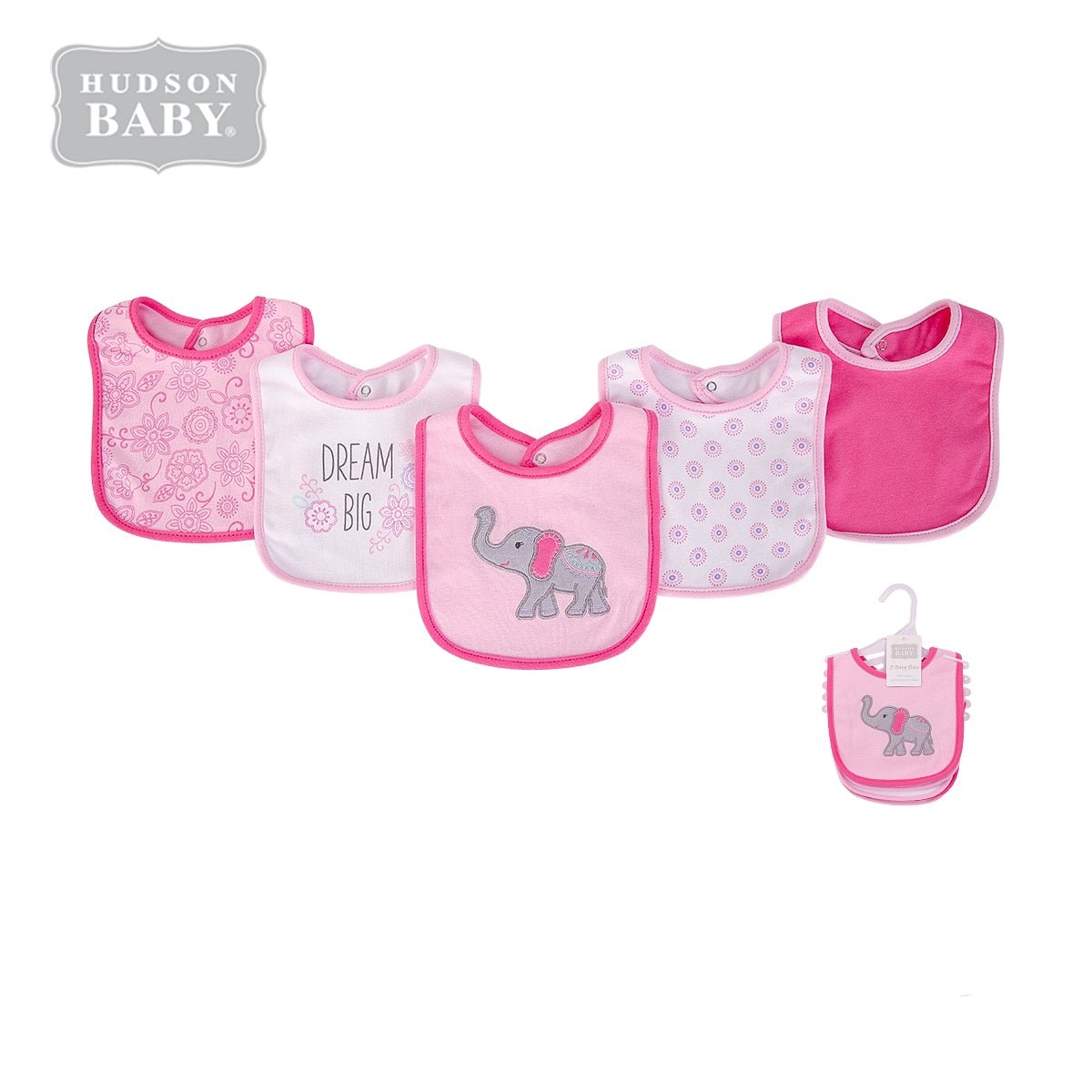 5pc Interlock Bib
口水巾圍兜5件裝 - 小象