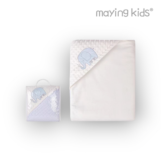 MP51918：Baby Padded Blanket With Hooded - 夾棉保暖抱被