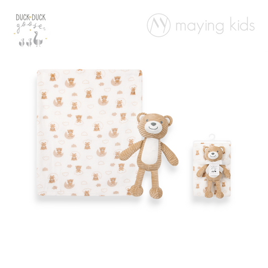 D05469: Plush Fleece Blanket & Toy 毛毯及公仔