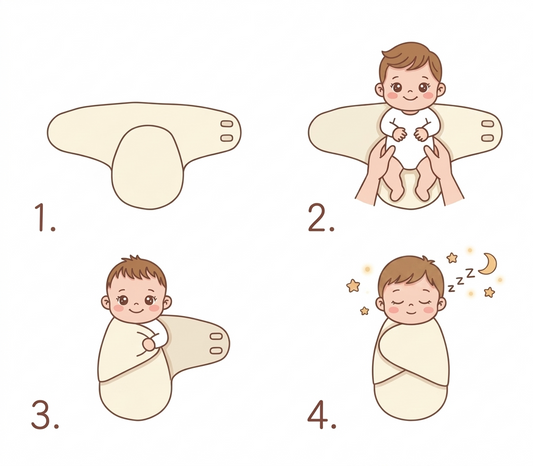 D05494LA: 1pc Minky Swaddle Blanket 毛絨安睡防驚嚇包巾