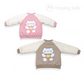 BG2589JK : 桔子熊仔刺繡厚夾棉外套