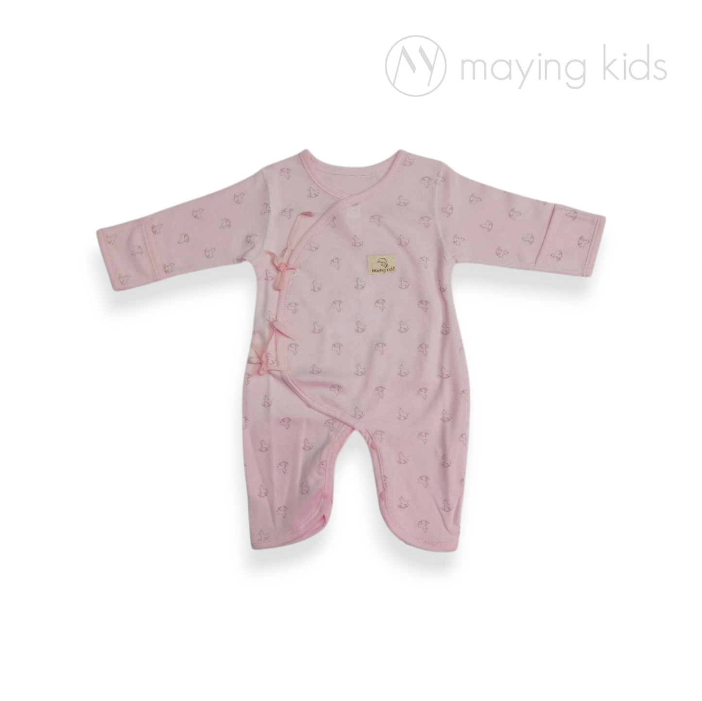 3368 : Wrap Jumpsuit Baby 雙面布綁帶連身衣