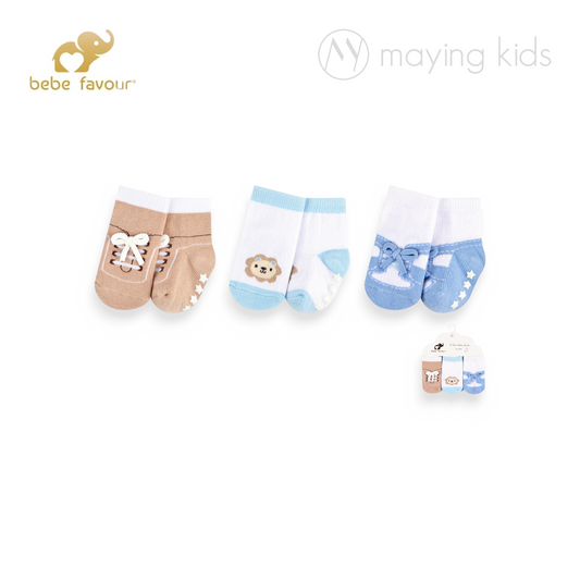 BP71912 :3pc Socks With Non-Skid 點膠防滑襪