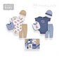 03344: 8pc Grow With Me Set
 八件服飾套裝禮盒0-6M