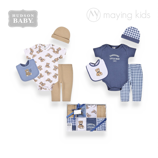 03344: 8pc Grow With Me Set
 八件服飾套裝禮盒0-6M