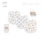 Bear themed Bibs and Stroller Toy 3pc Set