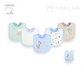 D09666:5pc Cvc Interlock Bibs 5件裝口水巾