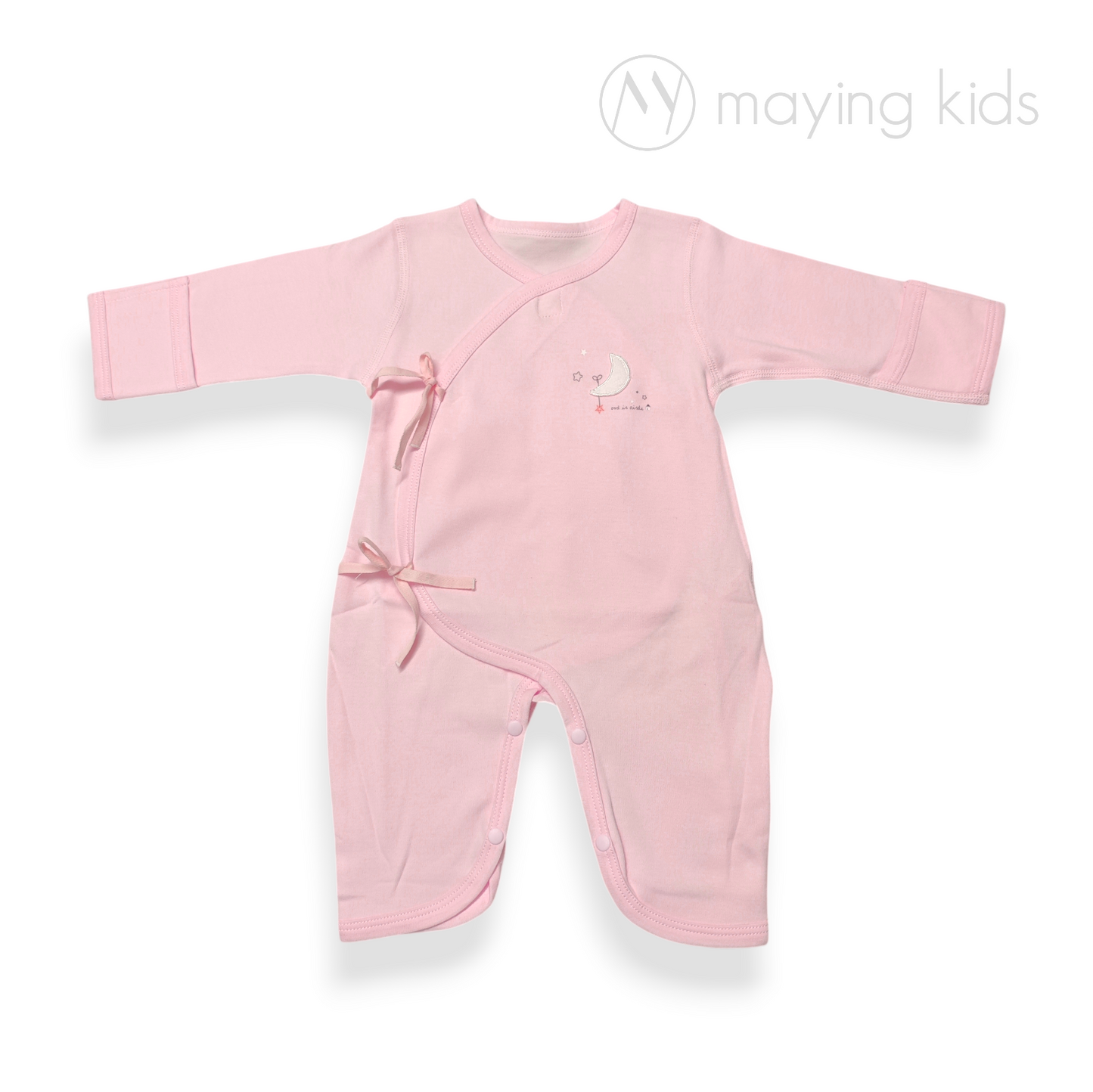 3368 : Wrap Jumpsuit Baby 雙面布舒棉綁帶連身衣