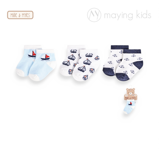 D97073 :3 Pair Crew Socks 襪3對裝