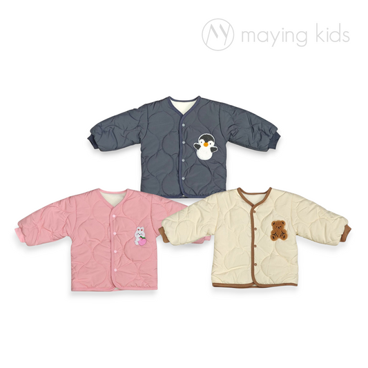 B8361 : Quilted Baby Jacket 輕薄刺繡夾棉加絨外套