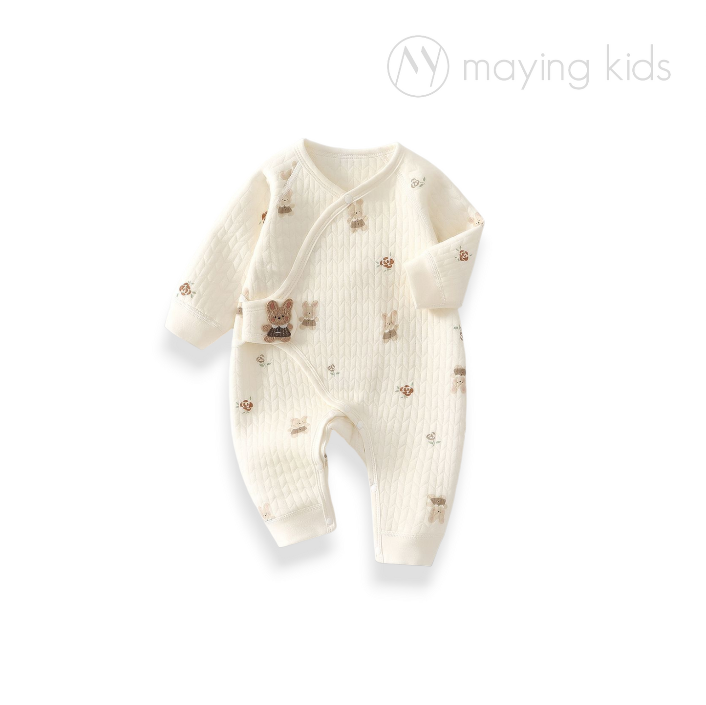 25018 : 薄夾絲棉魔術貼連身衣