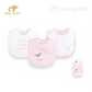 BP41570 : Interlock/Terry Bib 3pc 夾棉口水巾3件裝