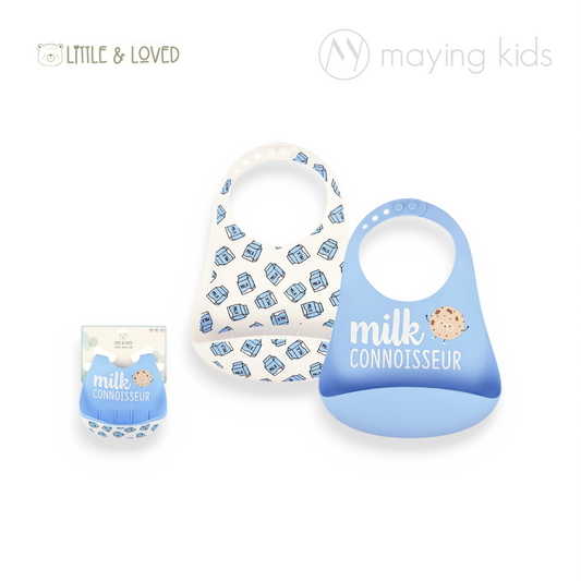 D09676: 2pc Silicone Bib 矽膠餐用圍兜2件裝