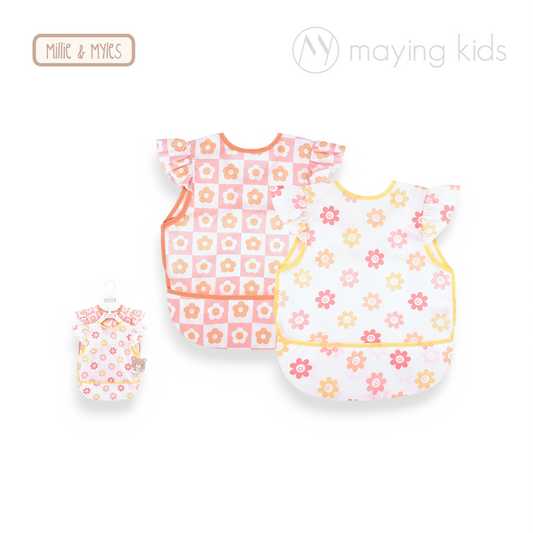 D09690:2pcs Waterproof Apron 嬰童背心餵食衣 2件裝