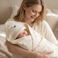 Baby Hooded Receiving Blanket 雙層精梳棉磨毛包被