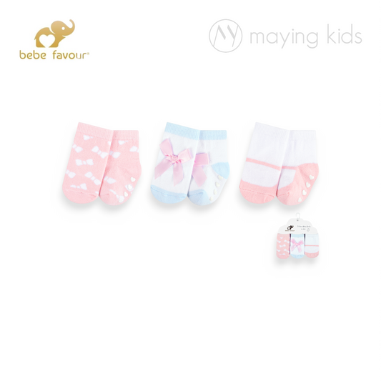 BP71916 :3pc Socks With Non-Skid 點膠防滑襪