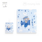 D09788LA: Print Blaket With Applique 刺綉毛毯