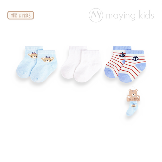 D97071 :3 Pair Crew Socks 襪3對裝