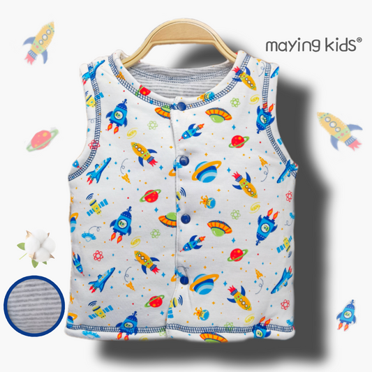 夾棉背心外套 - 火箭