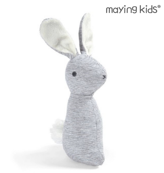 Rabbit toy with rattle 條紋兔仔搖鈴BB棒