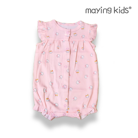 Bodysuit 小兔純棉開胸連身衣