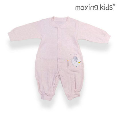 8568 : Double Layer of Shu Velvet Jumpsuit Baby 舒絨棉開胸連身衣