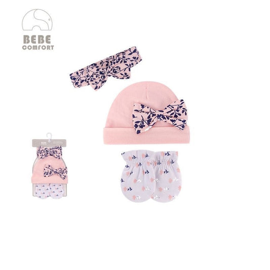 Headband & Cap & Scratch Mitten Set 3pc 頭帶帽手套3件裝