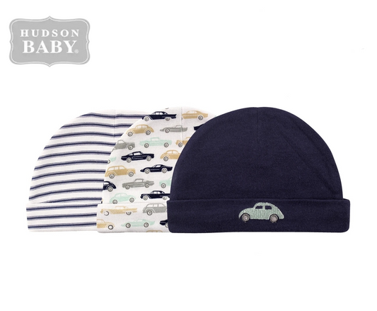 Baby Cotton Cap 3pc 
純棉帽仔3件裝